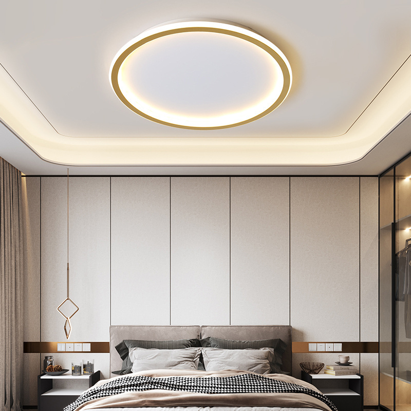 Modern Surface Mounted Bedroom Living Room Home Lighting Round Gold Black White Ceiling Light,Led Ceiling Lamp,Led Ceiling Light