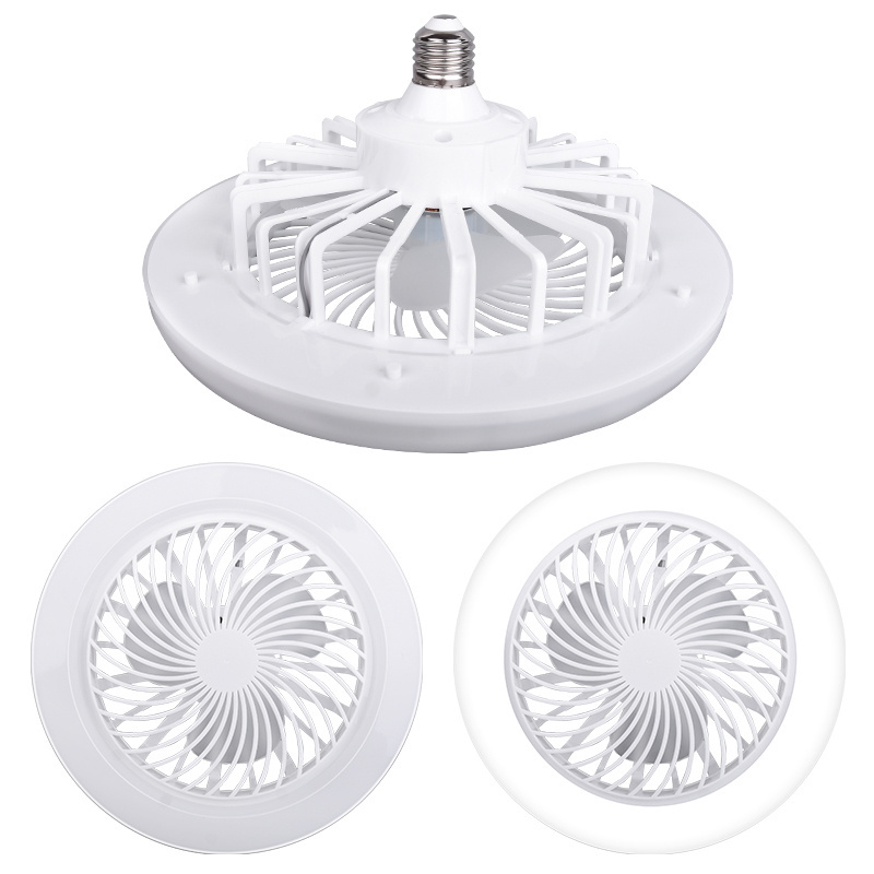 Minimalist Led Light Ceiling Fan Round Ceiling Lighting 24W White ABS Cover With Fan Light for Kids Bedroom