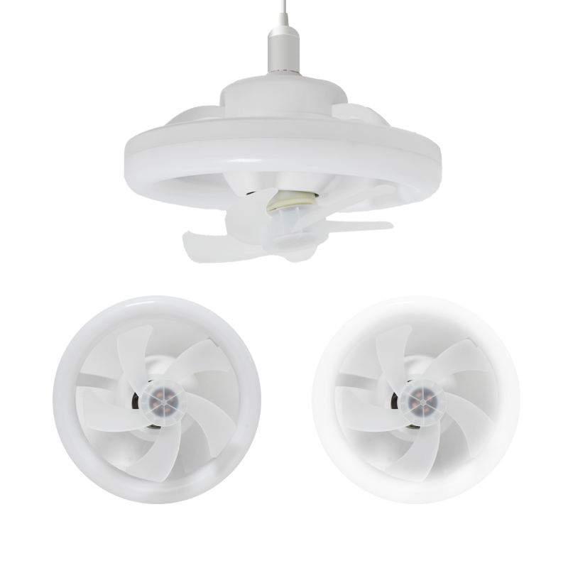 New Design Smart Control 48W Silent Shake Head Fan Light Dimmable E27 LED Fan Ceiling