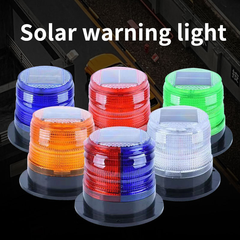 Strong Magnetic Sucker Strobe Beacon Car Solar Warning Light