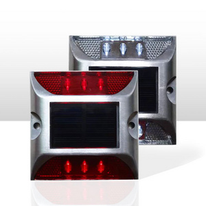 Traffic solar powered highway road marker reflect light cast aluminum flashing led solar cat eye road stud