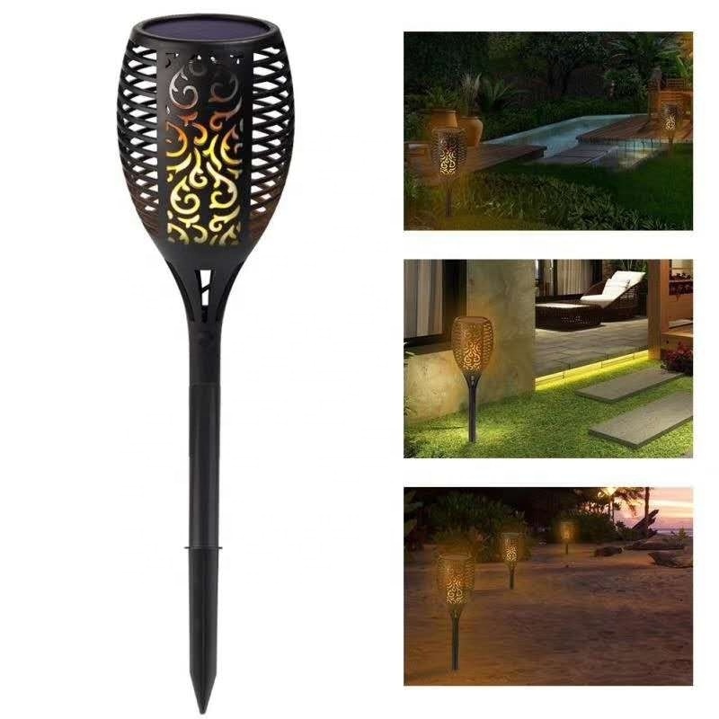 Waterproof 96LED Solar Torches Dancing flame Outdoor Decorations Solar Garden lamp