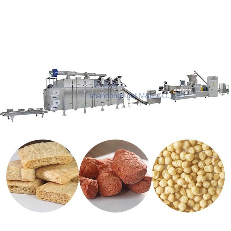 Factory Food Grade Textured Soy Protein Bulk Double Screw Extruded Equipment Price