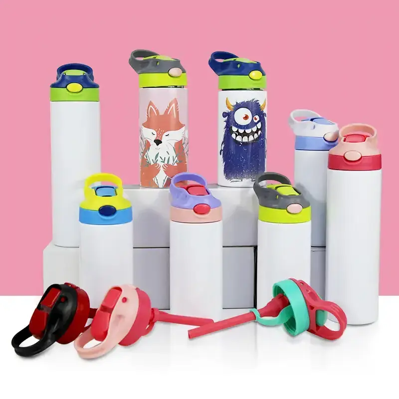 12oz 30oz custom kids sublimation blanks tumblers water bottle cartoon for kids stainless steel