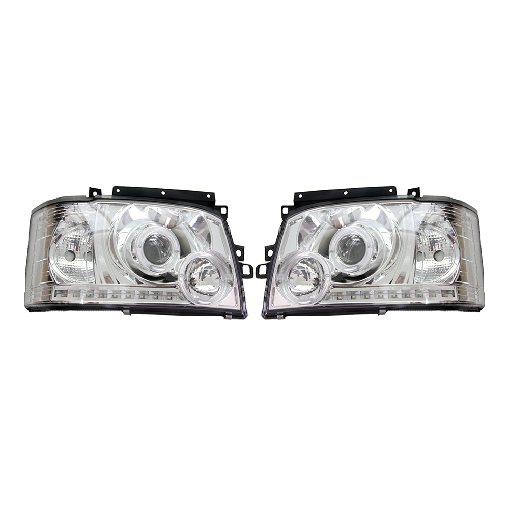 auto headlamp hiace 468-1 angel eye head light New Hiace LED Head Light with angle eyes HIACE headlamp accessories auto motives