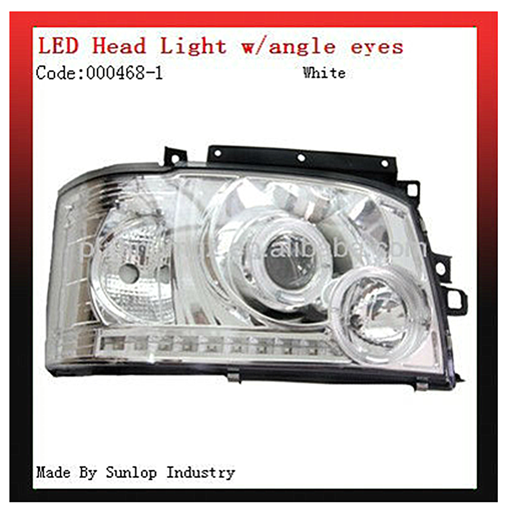 auto headlamp hiace 468-1 angel eye head light New Hiace LED Head Light with angle eyes HIACE headlamp accessories auto motives