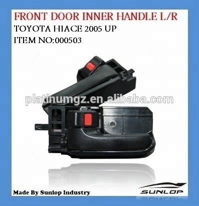 automotive parts & accessories #503 black front door inner handle for hiace commuter van