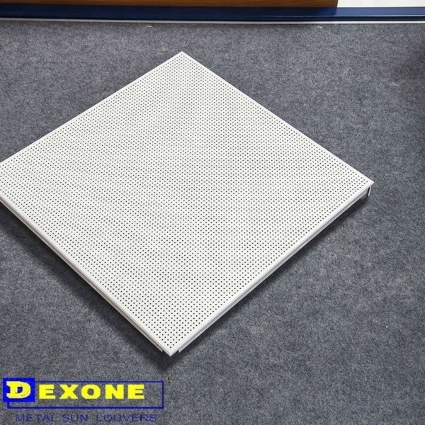 Acoustic ceiling tiles powder coated Clip in suspended metal ceiling aluminium ceiling tiles 60*60