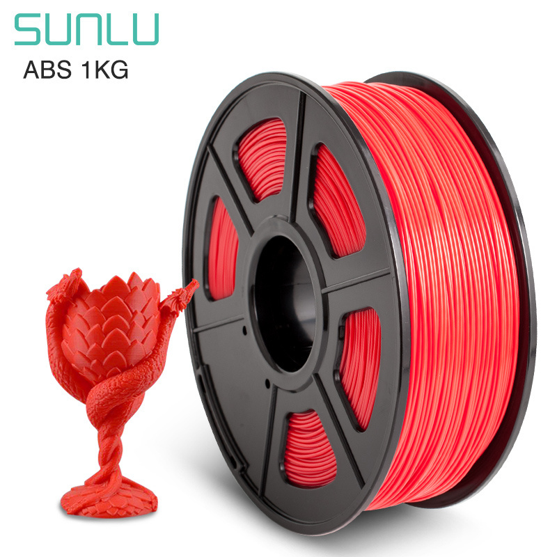 SUNLU Hdpe 3D Printer Filaments non-warping Abs Conductive 3D Filament 175Mm printing filaments