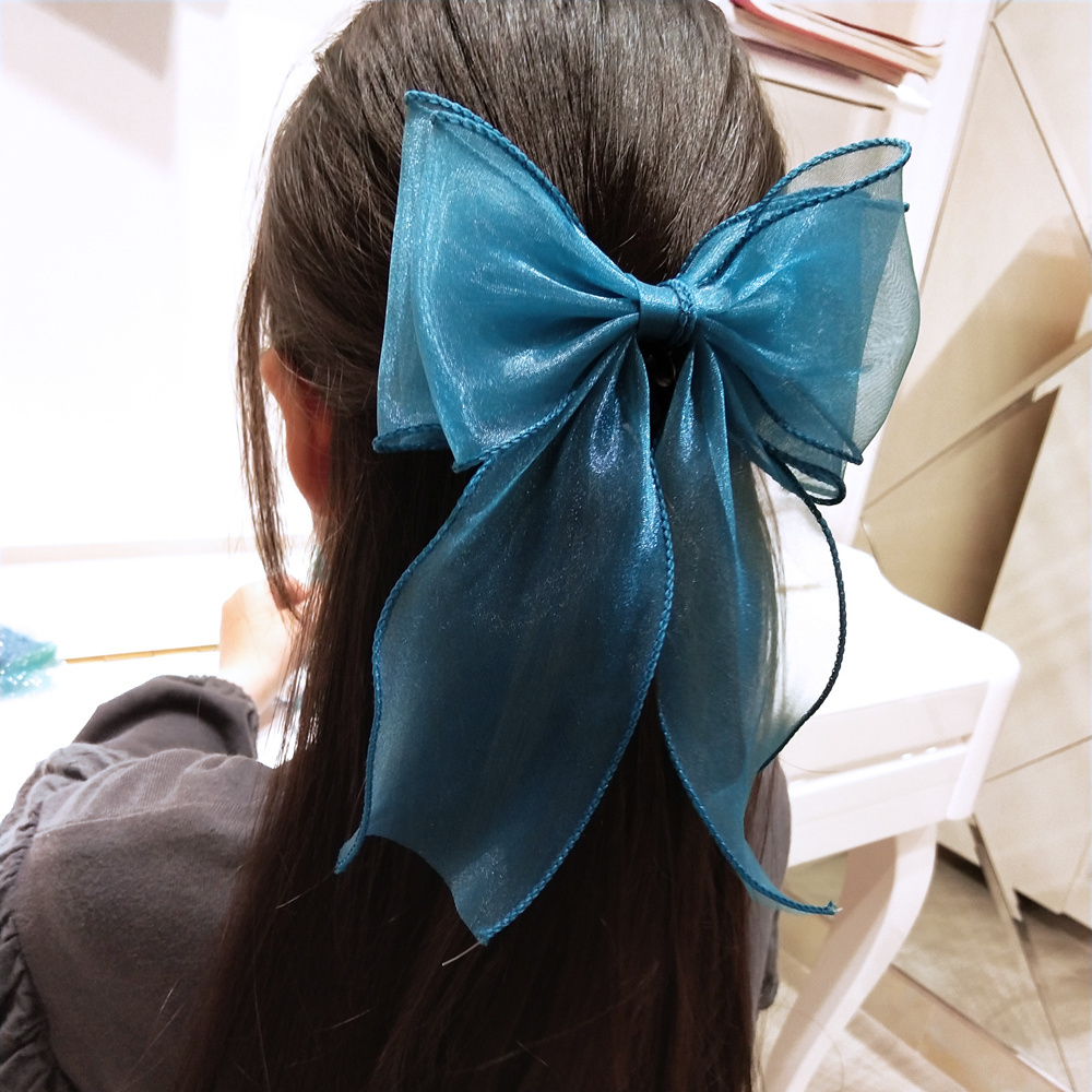 Wholesale Kids Hair Bows For Girls Tulle Hair Accessories Boutique Bow Clip Teens Toddlers Children Princess Barrette Hair Clip