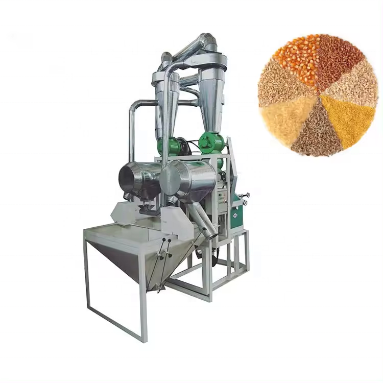 Commercial Electric Flower Corn Maize Grain Wheat Flour Making Milling Machine of Small Flour Mill Grinder Machinery