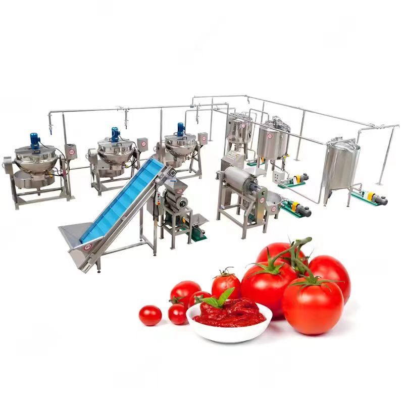 Automaticm tomato paste sauce tomato ketchup making machine processing plant production line