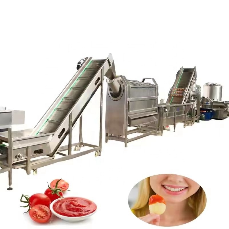 Automaticm tomato paste sauce tomato ketchup making machine processing plant production line