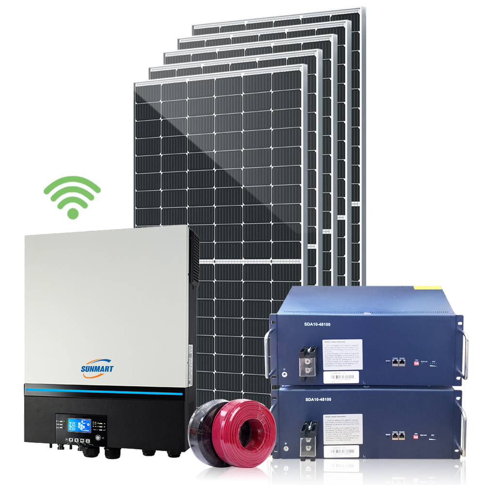 Complete set home use 8kW solar panel kit solar energy system