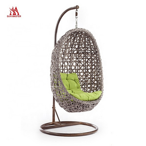 Modern Outdoor Furniture Patio Swings Rattan Wicker Waterproof Aluminum Balcony Hotel Villa Garden Courtyard Hanging Swing Chair