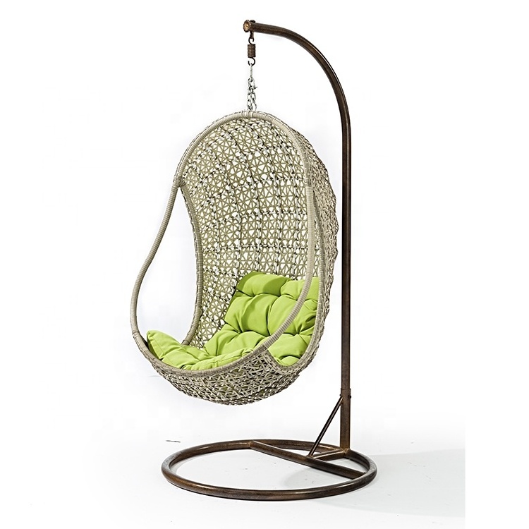 Modern Outdoor Furniture Patio Swings Rattan Wicker Waterproof Aluminum Balcony Hotel Villa Garden Courtyard Hanging Swing Chair