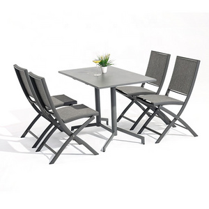 Patio Furniture Balcony Garden portable Dining Camping Set Restaurant Cafe Courtyard Outdoor Convertible Folding Table And Chair