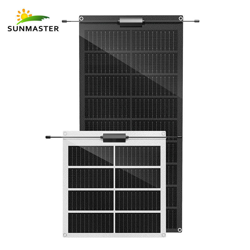 SUNMANSTER Solar US DE Warehouse ETFE flexible Solar Panel 160w 170w semi flexible solar panel for Caravan Rv Car Boat