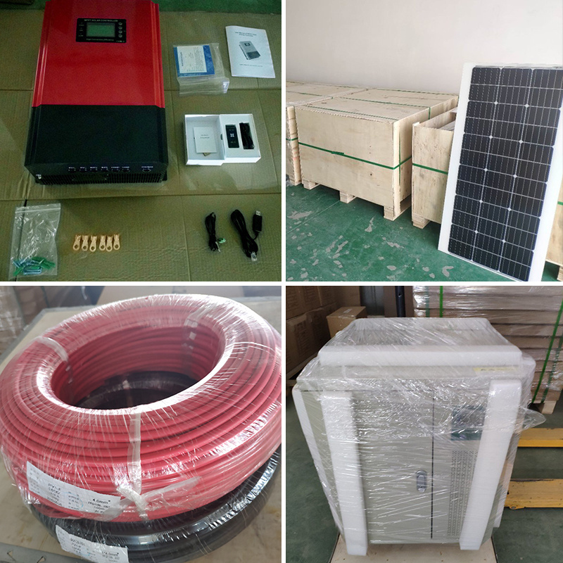 Easy Installation 1000Watt 3 KW 5KW 10KW 20KW Portable Generator Kit  Off Grid  Hybrid Solar Panel Power Energy System For Home