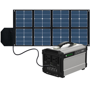 Sunmaster Outdoor Complete 300W Solar Generator 500W Portable Energy Power Kit Off Grid Solar Panel System With Battery