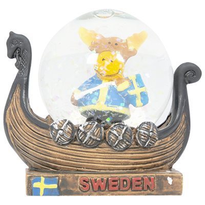 Custom Sweden Snow Globe Sweden Souvenir Polyresin Souvenir Snow Globe