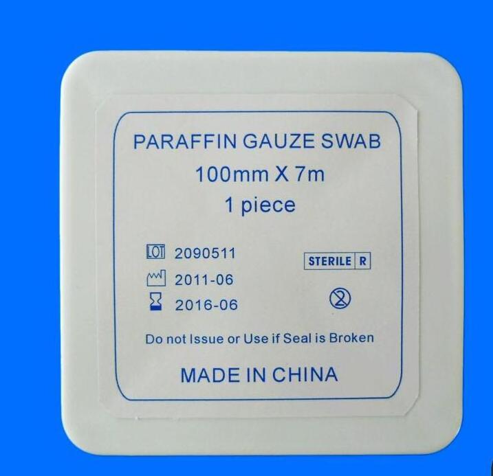 Paraffin gauze dressing foam wound dressing