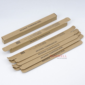 Kraft Paper Incense Stick Packaging Long Tuck Box High Quality Kraft Incense Sticks Packaging Boxes