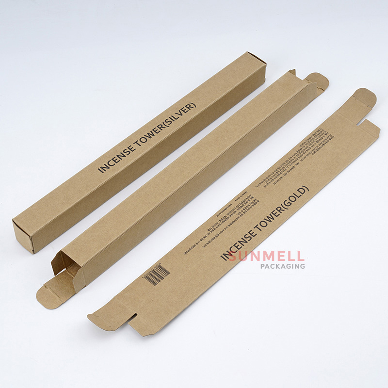 Kraft Paper Incense Stick Packaging Long Tuck Box High Quality Kraft Incense Sticks Packaging Boxes