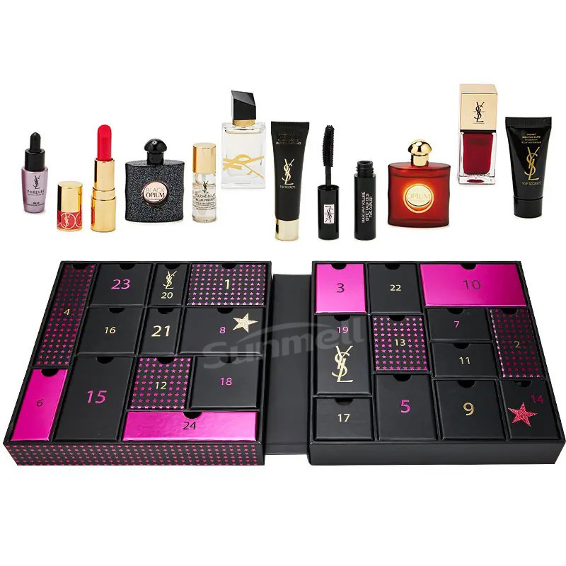 custom printed empty advent christmas calendars beauty advent calendar with cosmetics