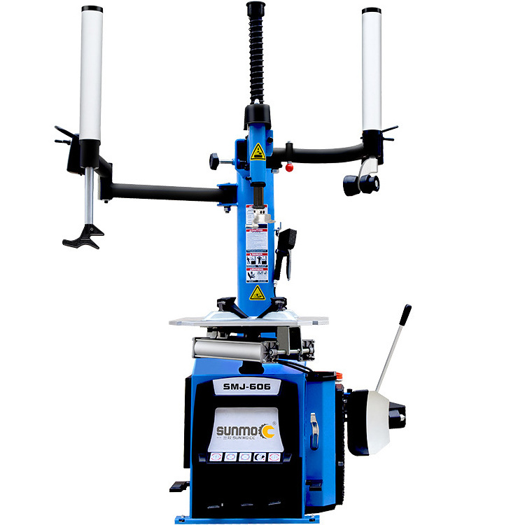 Commercial tire changer tire disassembly machine for garage equipment