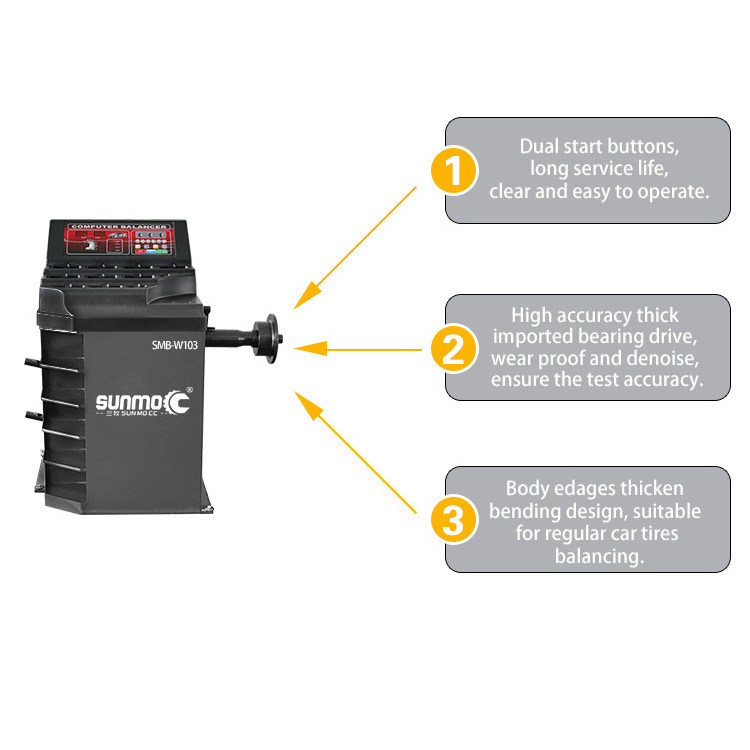 Sunmo CE  tyre machine and wheel balancer, tire changer and balancer combo