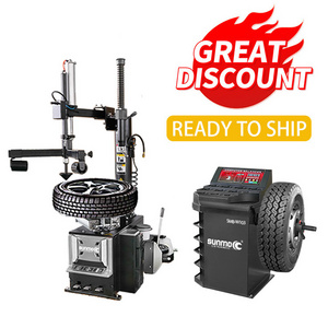 Sunmo CE  tyre machine and wheel balancer, tire changer and balancer combo