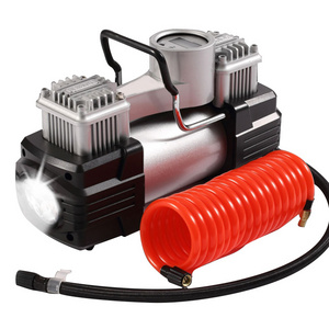 Double cylinder air pump compressor 12V 150PSI heavy duty car tire inflator