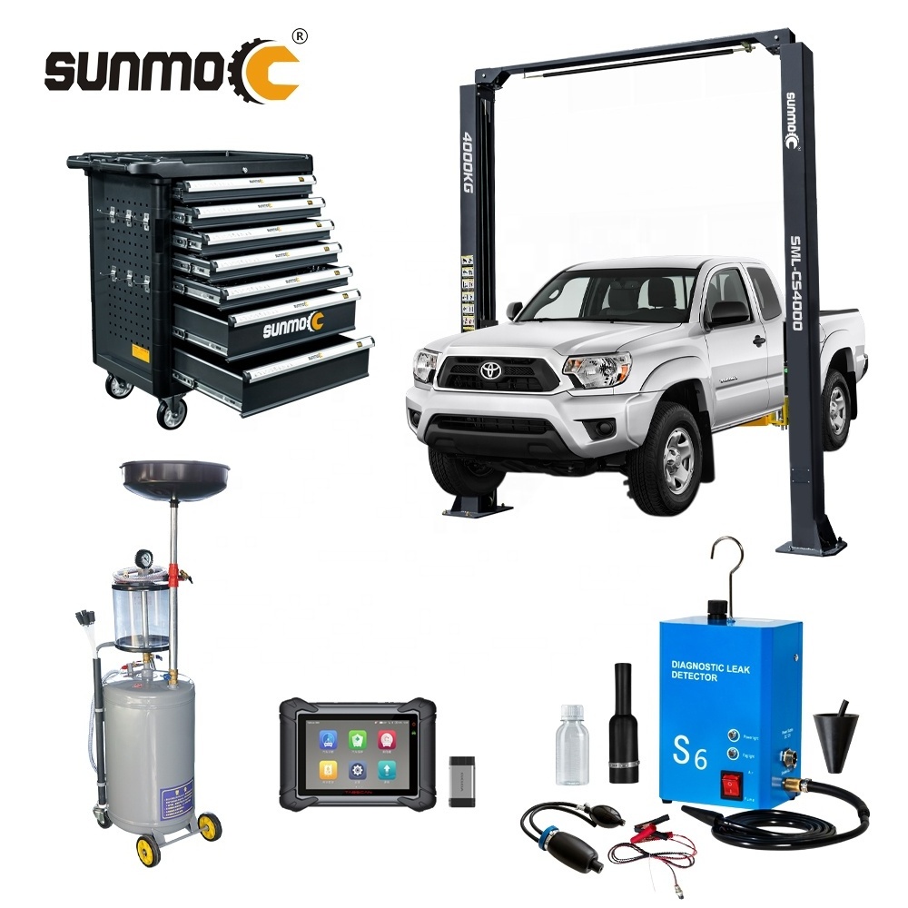 Sunmo one stop full set workshop Garage Equipment Tire Solution tyre balancer Tire Changer 3d four wheel alignment machine Combo