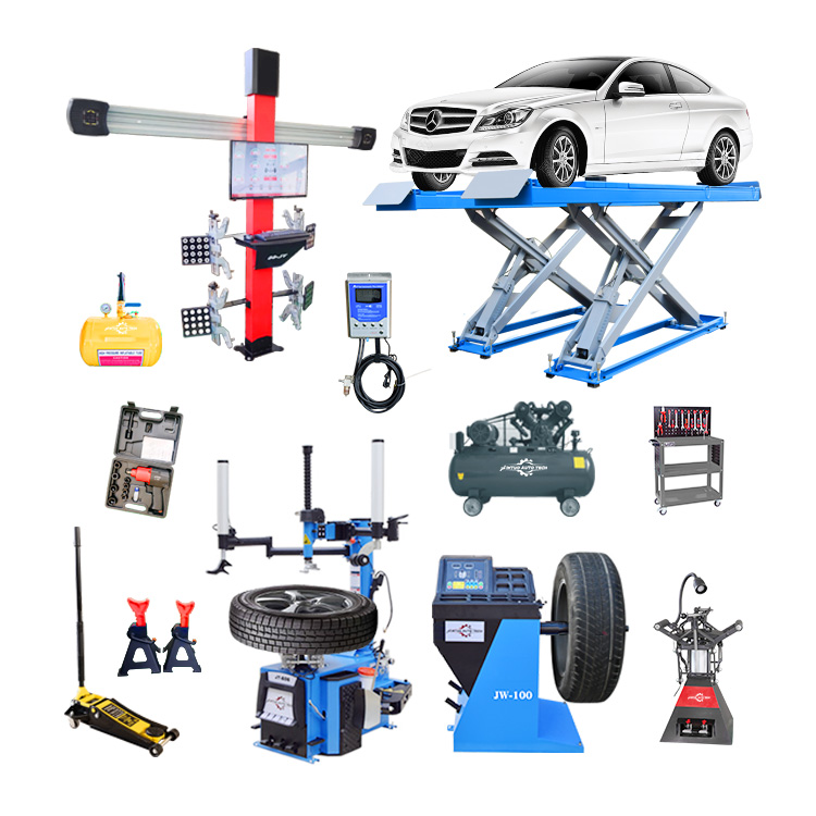 Car Lift 3d Wheel alignment Tire changer and wheel balancer combination