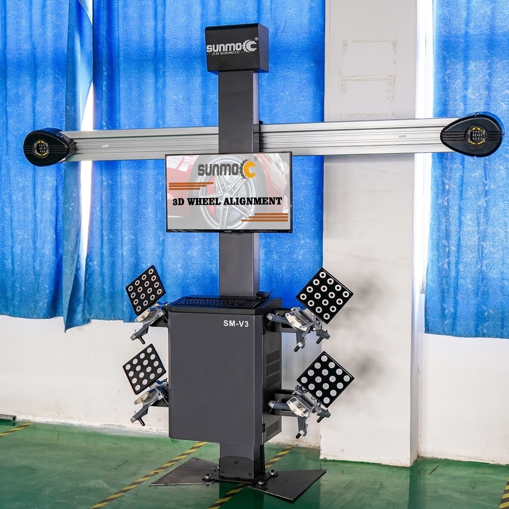 Sunmo wheel balancer Tyre changer machine and car lift  four wheel positioning 3d wheel alignment combo