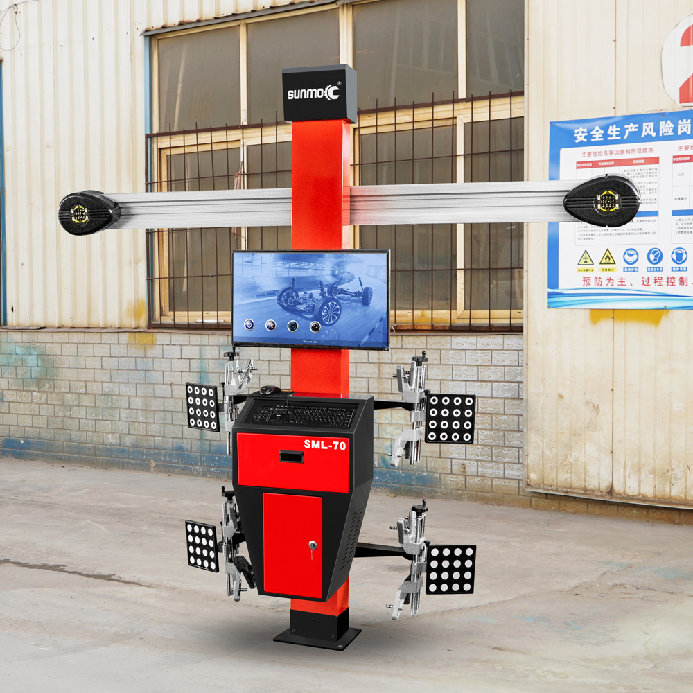 Sunmo full set factory cheap price movable tire four wheel positioning Aligner equipment 3D 4 wheel Alignment Machine