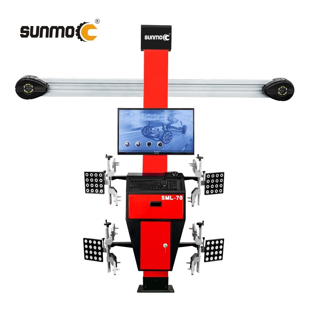 Sunmo full set factory cheap price movable tire four wheel positioning Aligner equipment 3D 4 wheel Alignment Machine