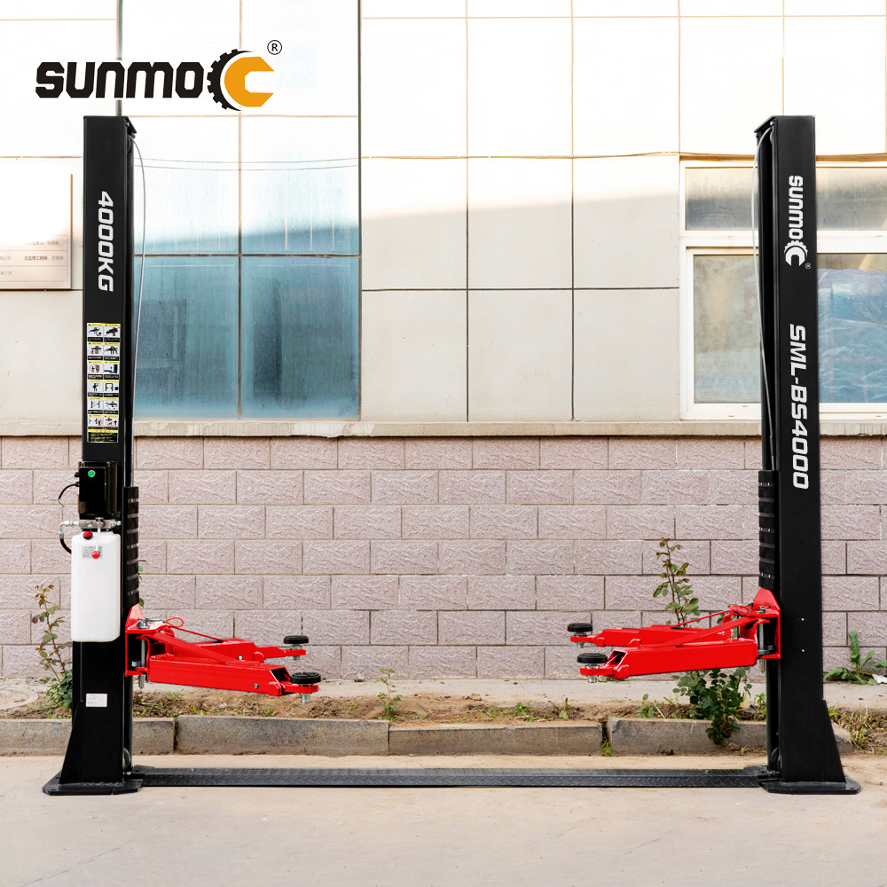 Sunmo widely used 5 ton 2 post hydraulic car lift for home garages tire repair tools automotive car lift