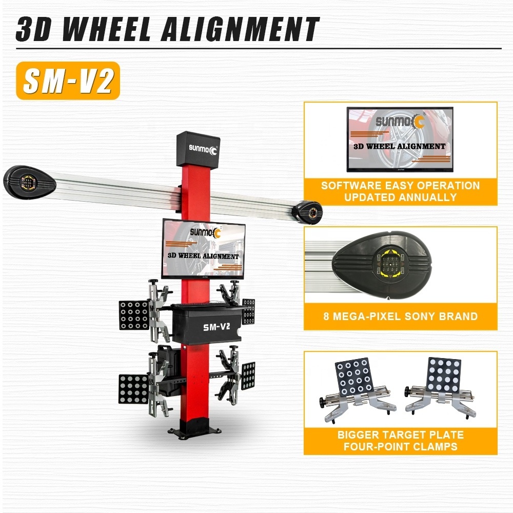 Sunmo car tire fitment and wheel alignment advanced price wheel alignment tool lift tire machine of tires