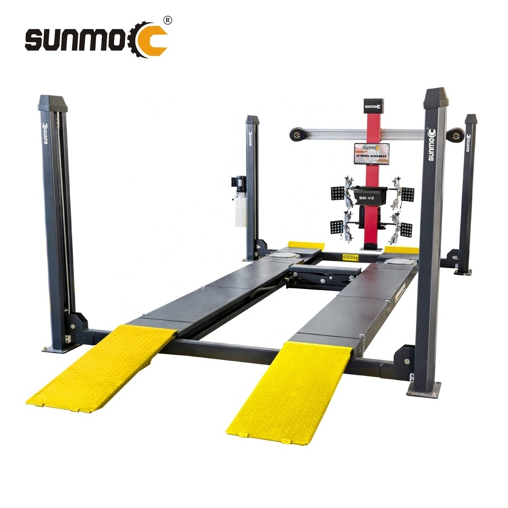 Sunmo car tire fitment and wheel alignment advanced price wheel alignment tool lift tire machine of tires