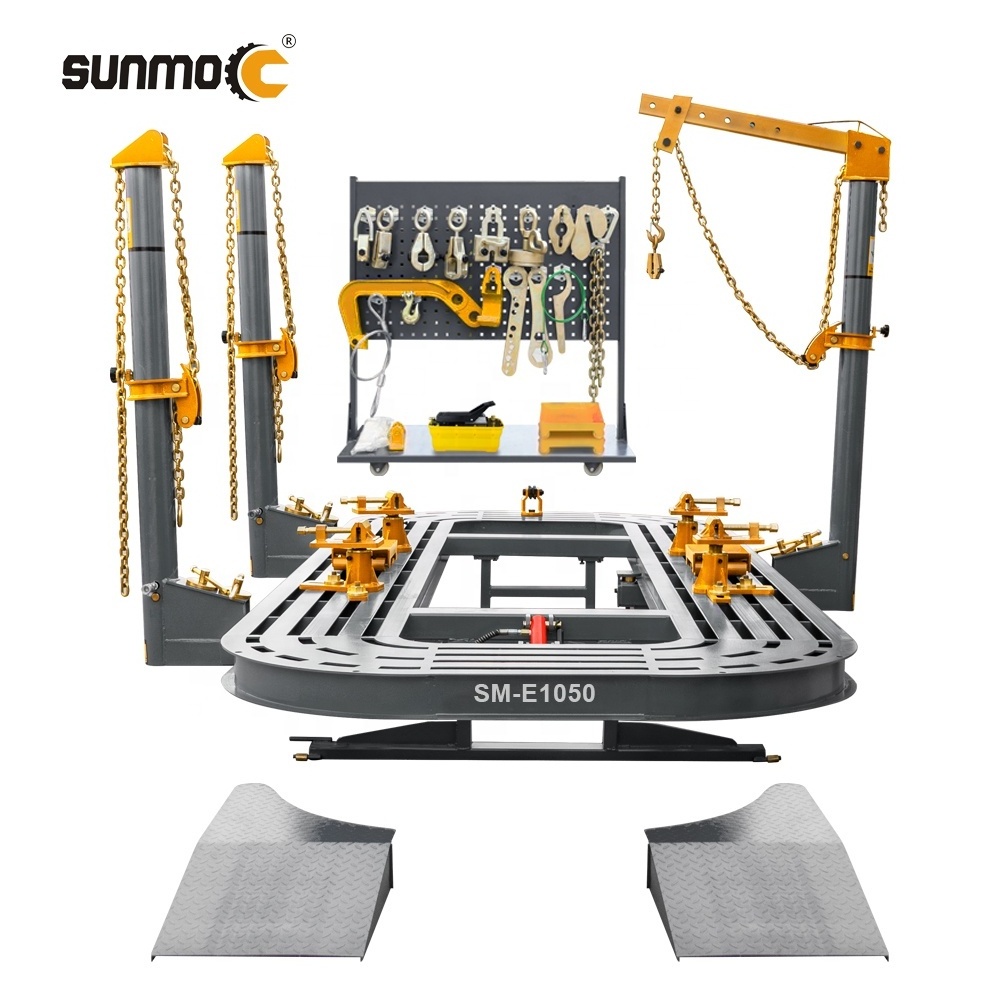 Sunmo hot sale factory price car bench o liner 360 chassis straightening auto body repair equipment car frame machine for sale