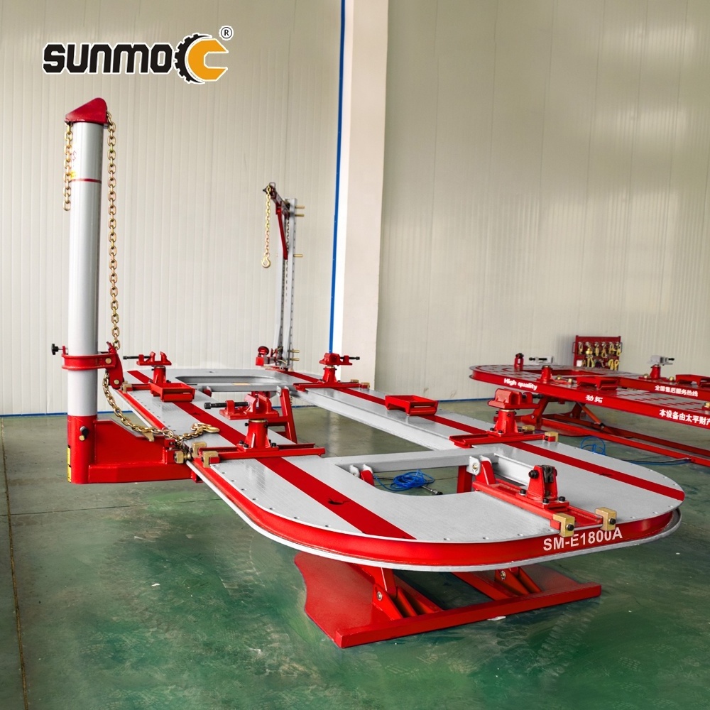 Sunmo I-beam steel autorobot frame machine/portable frame straightener/car body straightening bench