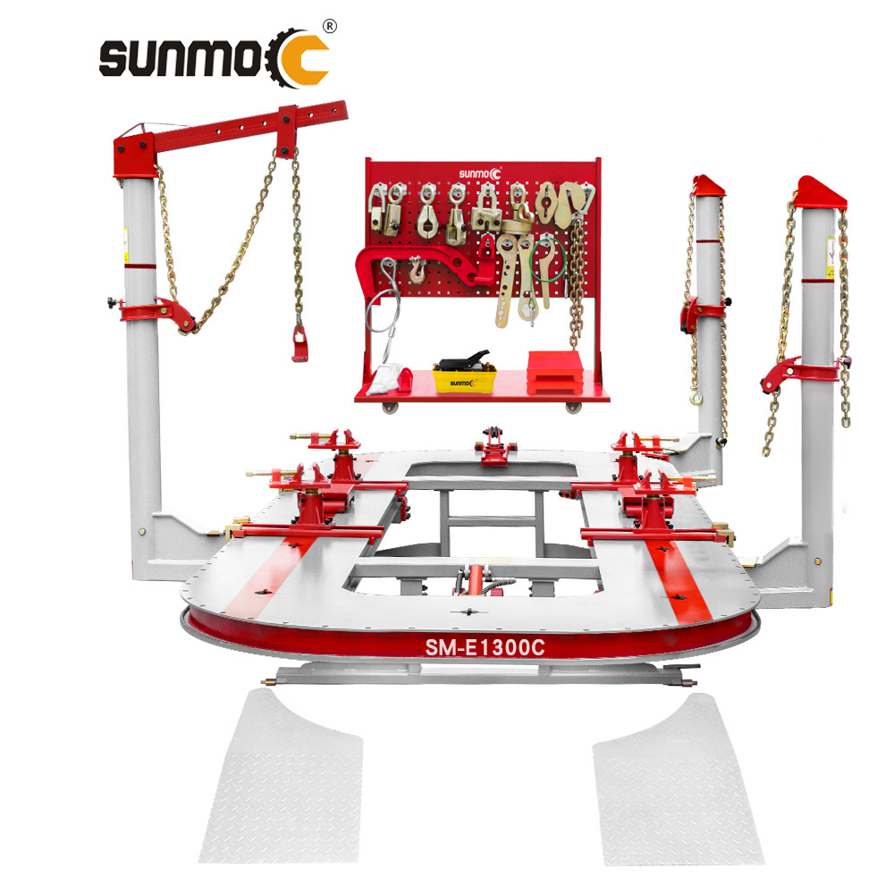 Sunmo Factory direct supply work shop equipmentyanti primacy car rotisserie for sale repair bench for auto body