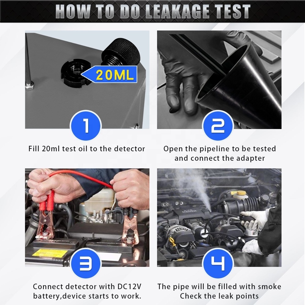 Sunmo Automotive Smoke Machine Leak Detector Diagnostic Tester