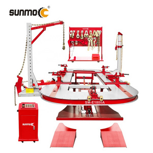 Sunmo I-beam steel autorobot frame machine/portable frame straightener/car body straightening bench