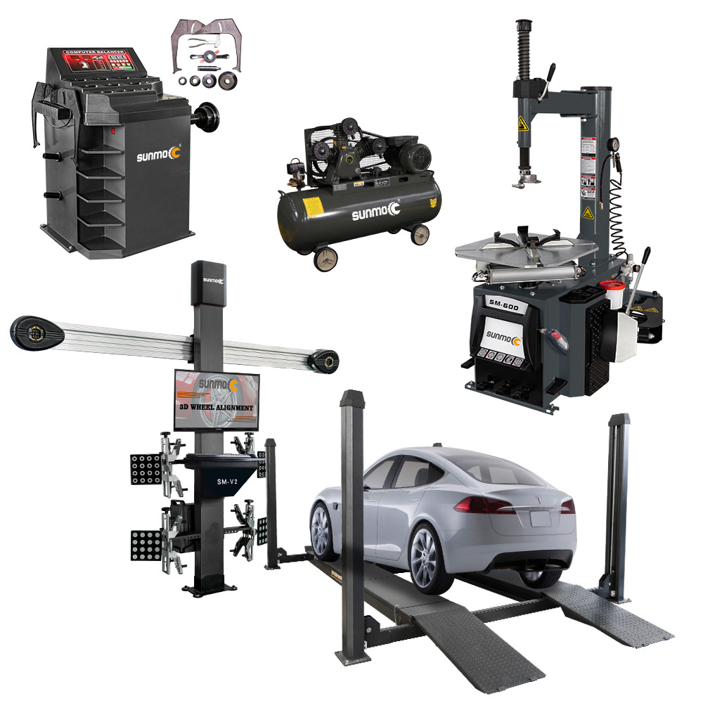 Sunmo Tyre Workshop Equipment Tire Changer And Wheel Balancers Combo