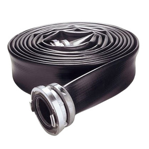 6inch 100meters heavy duty rubber industrial dewatering pump water tpu lay flat hose pipe