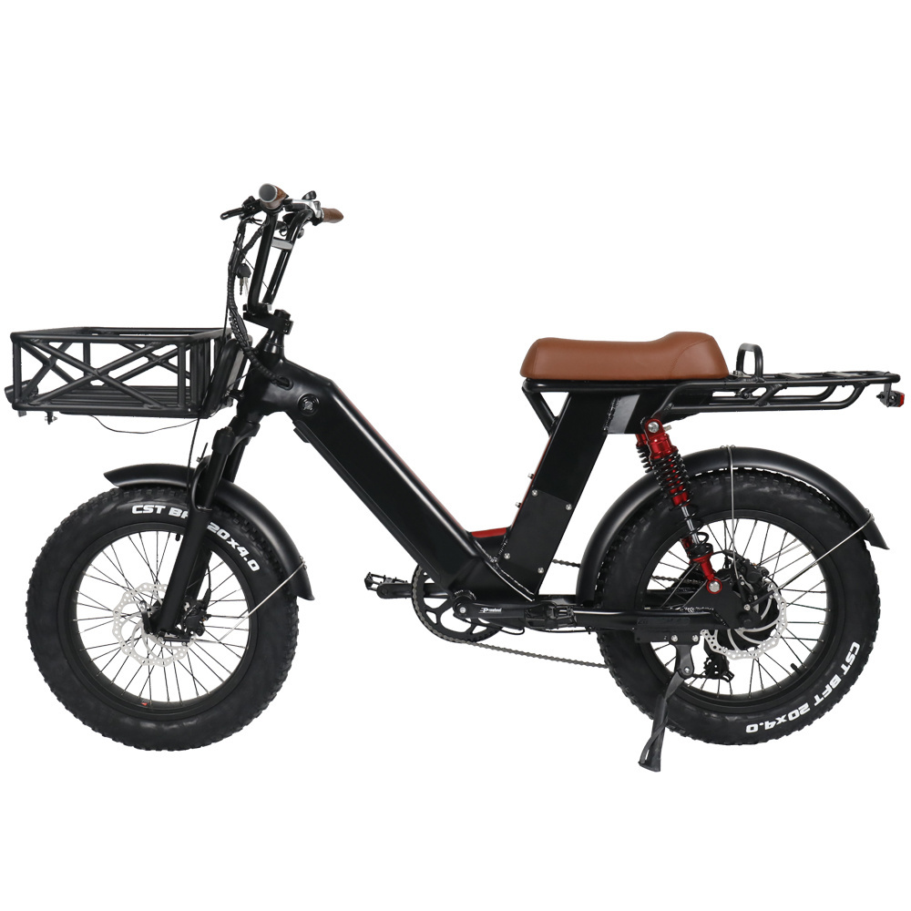 20 Inch Bicicleta Electrica Full Suspension Offroad Fat Ebike 500W/750W/1000W Electric Fat Bike All Terrain Fat Tyre E-bike