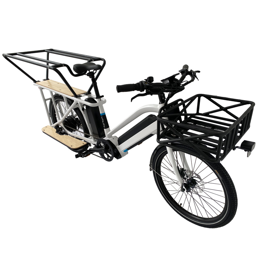 New style long range dual battery electric cargo bike 36V 48V 500W 750W cargo electric bike e-bike for delivery